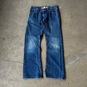 Levi's women's 527 bootcut blue western denim jeans pants 12reg